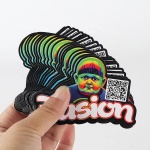 QR code die-cut sticker